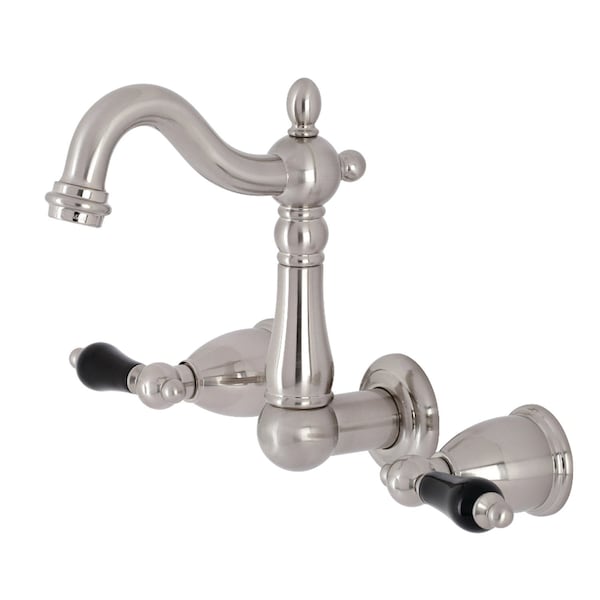 KS1228PKL Duchess Two-Handle Wall Mount Bathroom Faucet, Brushed Nickel